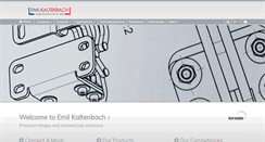 Desktop Screenshot of kaltenbach-hinges.com