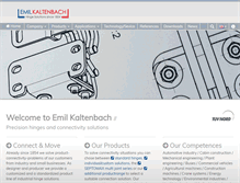 Tablet Screenshot of kaltenbach-hinges.com